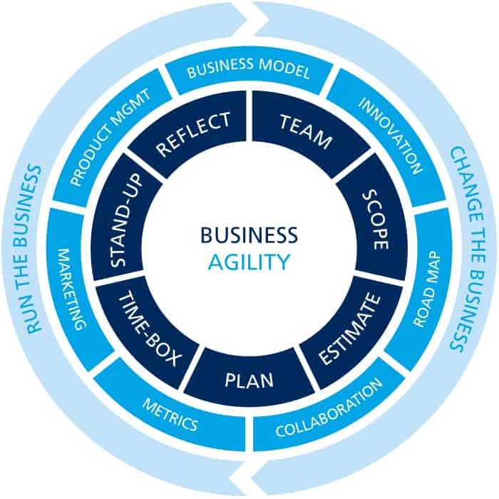 Agile Business Innovation Model = Business Agility Wheel