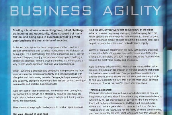 Agile Business Startup - Business agility
