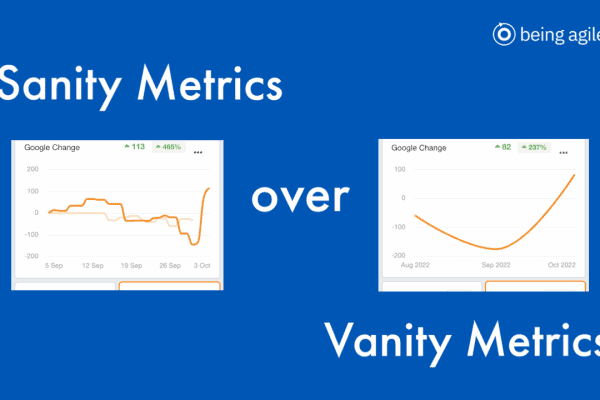 sanity metrics over vanity metrics