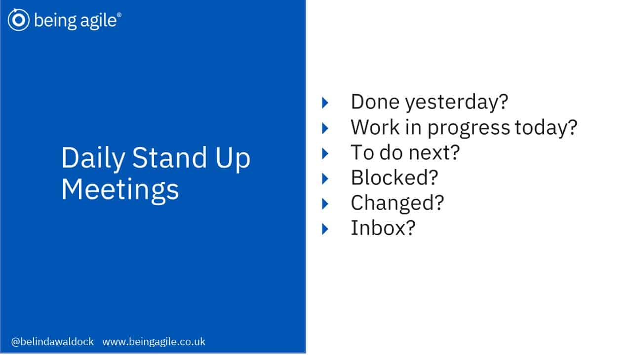 agile stand up meeting format